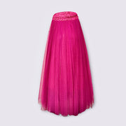 Jupe longue en tulle et Satin