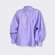 Chemise Lilas manches bouffantes