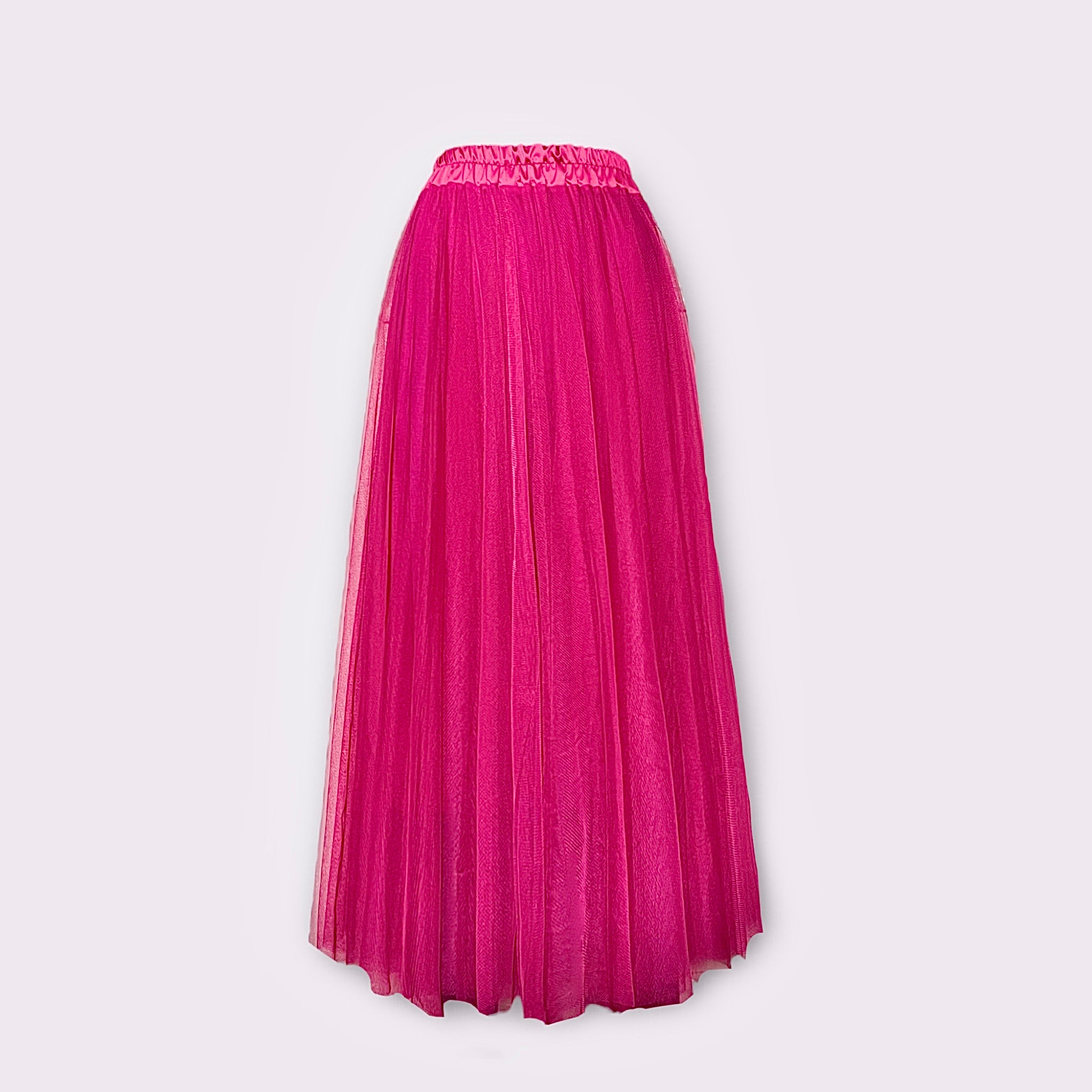 Jupe longue en tulle et Satin