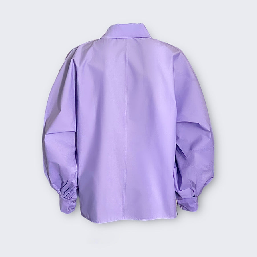 Chemise Lilas manches bouffantes