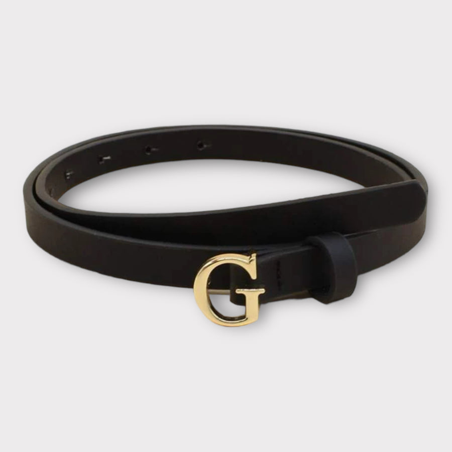 Ceinture en similicuir noire