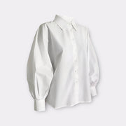 Chemise blanche manches bouffantes