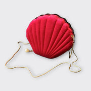 Mini sac coquillage en velours