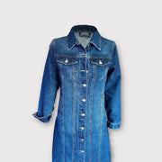 Robe longue en jean