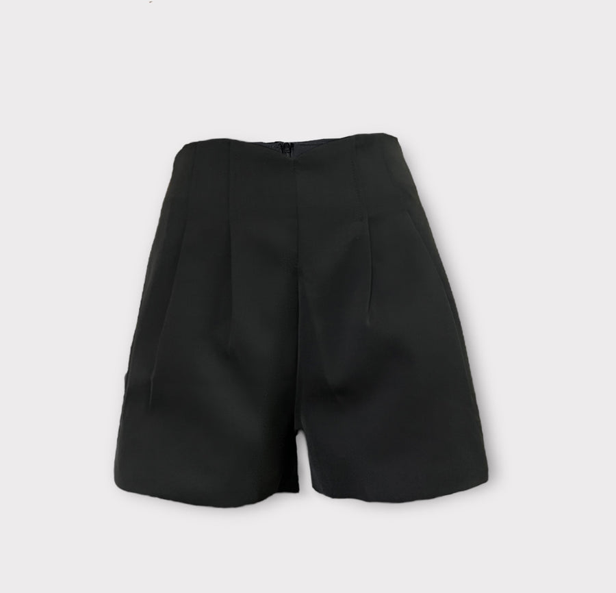 Short à pince noir