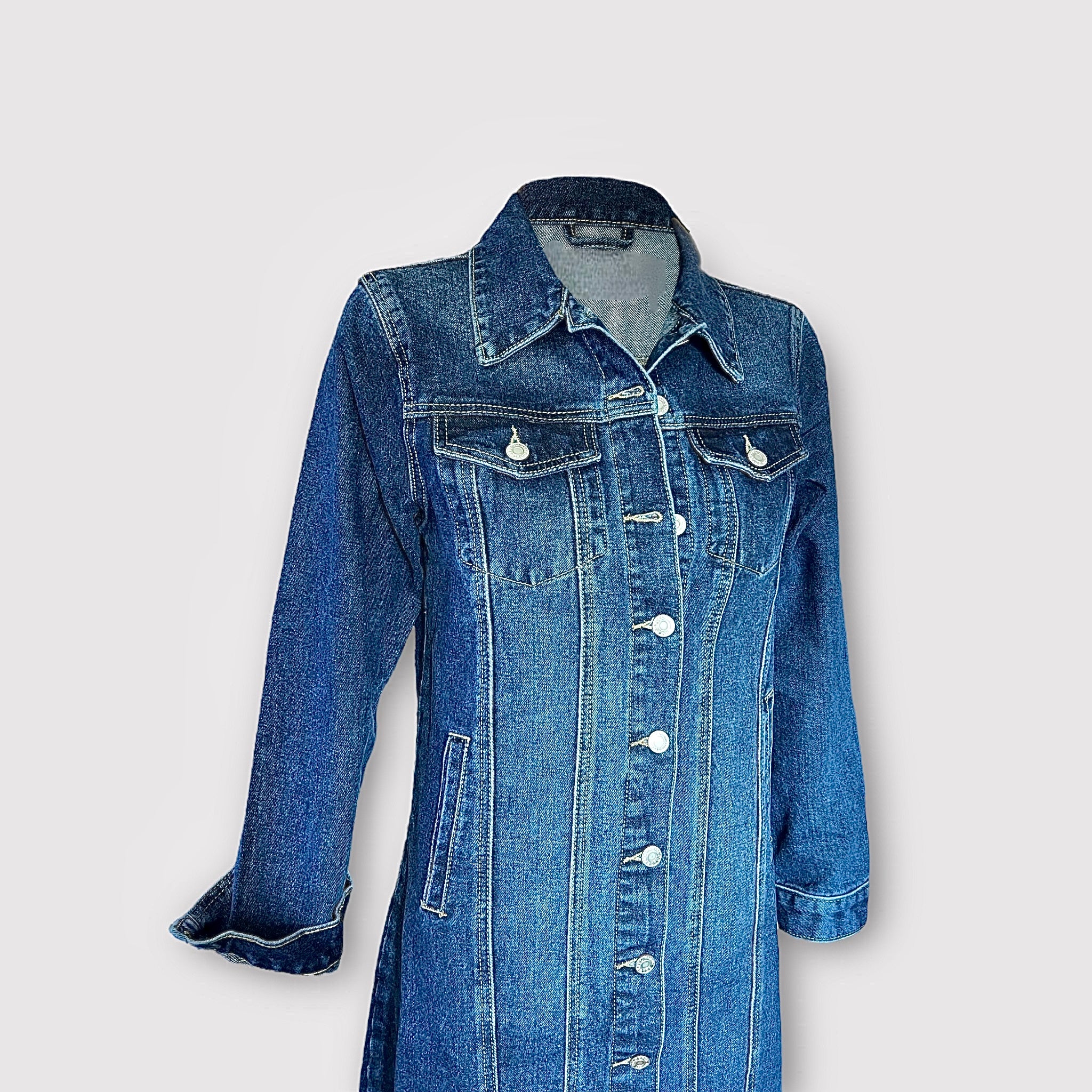 Robe longue en jean